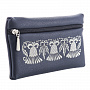 Чехол "Цветок-оберег". Темно-синий с серебряной вышивкой, фотография 4. Интернет-магазин ЛАВКА ПОДАРКОВ