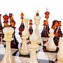 Шахматы деревянные с янтарными фигурами 48х48 см, фотография 9. Интернет-магазин ЛАВКА ПОДАРКОВ