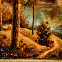 Картина янтарная "У лесного озера" 60х40 см, фотография 5. Интернет-магазин ЛАВКА ПОДАРКОВ