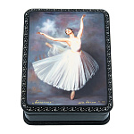 0076077 Шкатулка принт "БАЛЕТ " 9*11*3 см