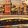 Картина янтарная "Москва. Вид на Кремль" 30х40 см, фотография 3. Интернет-магазин ЛАВКА ПОДАРКОВ