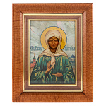 0073337-НП ИКОНА "МАТРОНА МОСКОВСКАЯ" в КИОТЕ  23,5*29,5*5см 