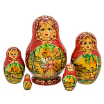 Матрешка "Гуляния" 5 мест