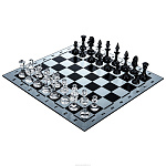 Шахматы из хрусталя 47х47 см