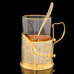 0059160 Златоуст ПОДСТАКАННИК с ложкой