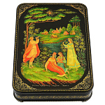 0056808/16*11см Лаковая миниатюра Палех ШКАТУЛКА "Снегурочка" Белова в П/У