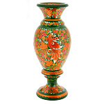 0037454/16*48см Хохлома Ваза декоративная (зеленая)