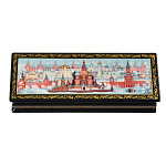 22268 Лаковая миниатюра Шкатулка "Москва"  22*8см (924-2)