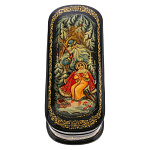 0061388/16*9см Лаковая миниатюра Палех ШКАТУЛКА "Морозко" Кузнецова