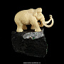 Скульптура из кости "Мамонт". Бивень мамонта, уваровит, фотография 3. Интернет-магазин ЛАВКА ПОДАРКОВ