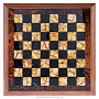 Шахматы с инкрустацией и фигурами из янтаря 45х45 см, фотография 12. Интернет-магазин ЛАВКА ПОДАРКОВ