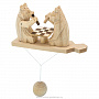 Богородская деревянная игрушка "Медведи шахматисты", фотография 3. Интернет-магазин ЛАВКА ПОДАРКОВ