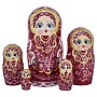 Матрешка "Аленушка" 5 мест, фотография 3. Интернет-магазин ЛАВКА ПОДАРКОВ