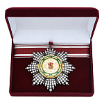 3867 Фалеристика ЗВЕЗДА ордена Св. Станислава лучевая с кристаллами Swarovski