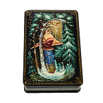 Шкатулка с художественной росписью "Зимняя сказка"