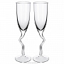 Набор 2 бокала для шампанского 180 мл с изогнутой ножкой, фотография 1. Интернет-магазин ЛАВКА ПОДАРКОВ