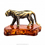 Статуэтка с янтарем "Тигр идущий", фотография 3. Интернет-магазин ЛАВКА ПОДАРКОВ