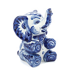 0024224 Гжель СКУЛЬПТУРА "Слоненок"