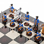Шахматный ларец с оловянными фигурами "Полтава" 48х48 см, фотография 9. Интернет-магазин ЛАВКА ПОДАРКОВ