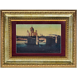 0049044 КАРТИНА "КАМЕННЫЙ МОСТ"сус-золото, паспарту  Багет 6853