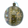 Новогодний елочный шар с росписью "Сельский пейзаж. По воду", фотография 2. Интернет-магазин ЛАВКА ПОДАРКОВ