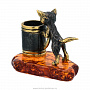 Статуэтка с янтарем "Котик с кружкой", фотография 5. Интернет-магазин ЛАВКА ПОДАРКОВ