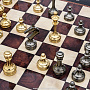 Современные подарочные шахматы с металлическими фигурами 48х48 см , фотография 13. Интернет-магазин ЛАВКА ПОДАРКОВ