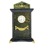 0046991 Нат.камень Часы с аксельбантом Бронза Змеевик 150*70*240мм (8101)