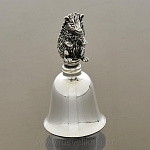 0016703/гладкий Бронза КОЛОКОЛЬЧИК "Ежик" хромированный 