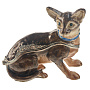 Шкатулка "Кошка сфинкс". Традиции Фаберже, фотография 1. Интернет-магазин ЛАВКА ПОДАРКОВ