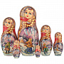 Матрешка "Гуляние. Зима" 10 мест, фотография 4. Интернет-магазин ЛАВКА ПОДАРКОВ