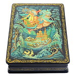 0048155/18*13см  Шкатулка лаковая миниатюра Холуй "Зимушка-Зима"50,19 