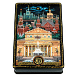 0074668 Лаковая миниатюра Шкатулка "МОСКВА" 15*10 см 6,520