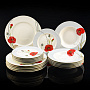 Столовый сервиз на 6 персон "Маки". Форма Премиум. ИФЗ, фотография 6. Интернет-магазин ЛАВКА ПОДАРКОВ