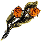 0049931/1667.4 Брошь Ива Большая (белый)