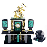 0046410/ФР Нат.камень НАБОР ПИСЬМЕННЫЙ 