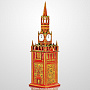 Часы напольные деревянные "Спасская башня" Хохлома, фотография 1. Интернет-магазин ЛАВКА ПОДАРКОВ