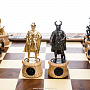 Шахматы деревянные с металлическими фигурами "Ледовое побоище", фотография 13. Интернет-магазин ЛАВКА ПОДАРКОВ