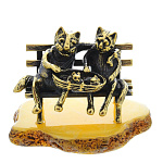 0045848/1096 Сувенир Коты Пара с котятами Сувенир (белый)