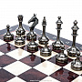 Современные подарочные шахматы с металлическими фигурами 48х48 см , фотография 2. Интернет-магазин ЛАВКА ПОДАРКОВ