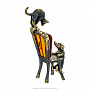 Статуэтка с янтарем "Такса и кот на стуле", фотография 5. Интернет-магазин ЛАВКА ПОДАРКОВ