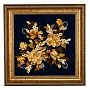 Картина янтарная "Цветы" 40х40 см, фотография 1. Интернет-магазин ЛАВКА ПОДАРКОВ