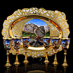 /6прс Златоуст Винный питейный набор "Орлиная охота" в П/У 