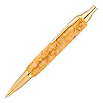 0059190/золотая  Карельская береза АВТОРУЧКА подарочная