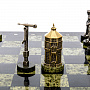 Шахматы из камня и бронзы "Железнодорожные" 42х42 см, фотография 3. Интернет-магазин ЛАВКА ПОДАРКОВ