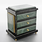 0021323 Нат.камень Ларец Змеевик, Офиокальцит