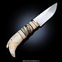 Нож сувенирный с рукоятью из кости "Чедюсть", фотография 2. Интернет-магазин ЛАВКА ПОДАРКОВ