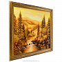 Янтарная картина "Домик у ручья" 60х80 см, фотография 2. Интернет-магазин ЛАВКА ПОДАРКОВ