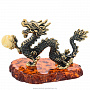 Статуэтка с янтарем "Китайский дракон с шаром", фотография 2. Интернет-магазин ЛАВКА ПОДАРКОВ