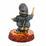 Статуэтка с янтарем "Гаишник", фотография 3. Интернет-магазин ЛАВКА ПОДАРКОВ